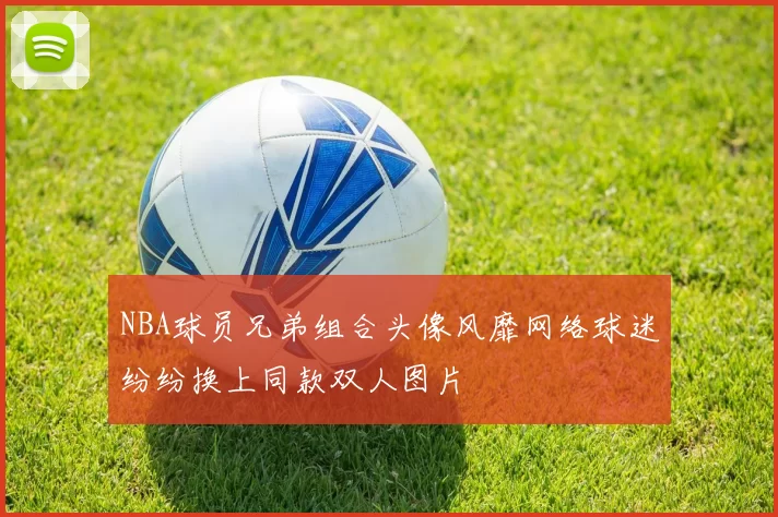 NBA球员兄弟组合头像风靡网络球迷纷纷换上同款双人图片