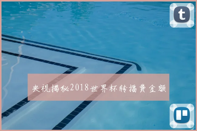 央视揭秘2018世界杯转播费金额